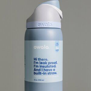 Owala FreeSip 32 oz Stainless Steel Insulated Water Bottle with Straw –SEA SALT